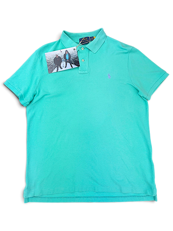 Green Polo Ralph Lauren Custom Slim Fit polo shirt from Ibe's personal archive, front view