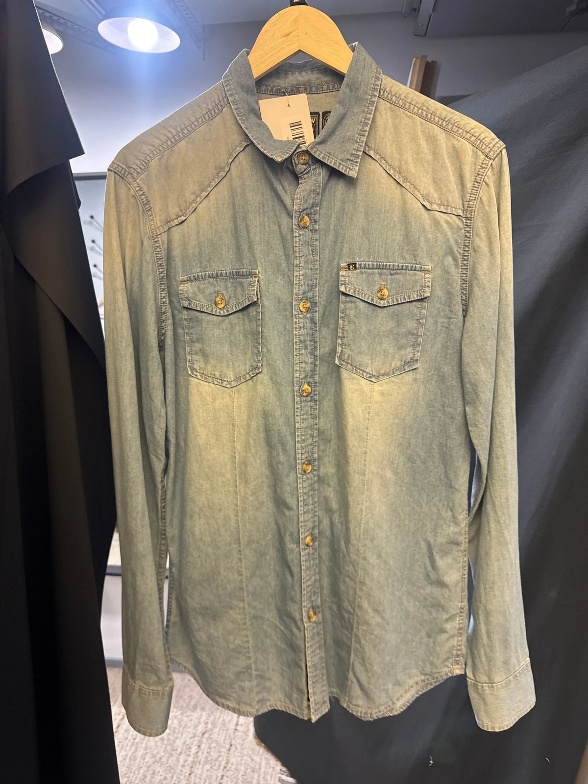 Review denim western shirt