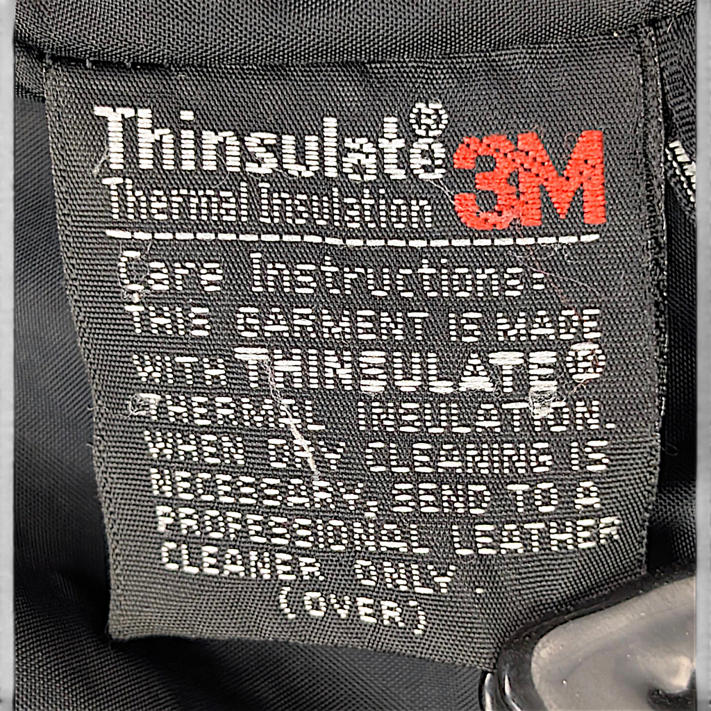 Pelle Studio Black Genuine Leather Thinsulate 3/4-Sleeve Coat – L – detail view 4.