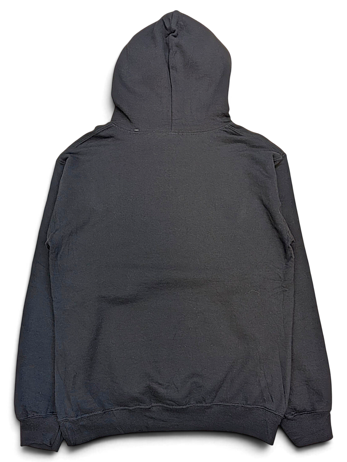 JAKE & IPI black hoodie featuring a plain back view, perfect for casual streetwear style.