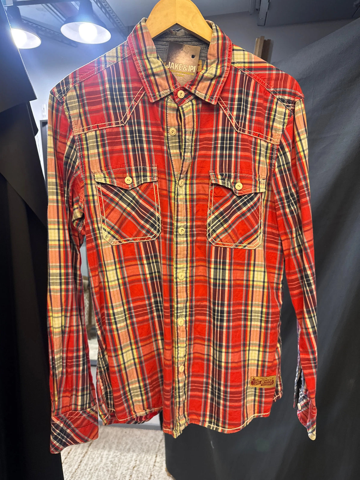 EDC Brand western checked shirt