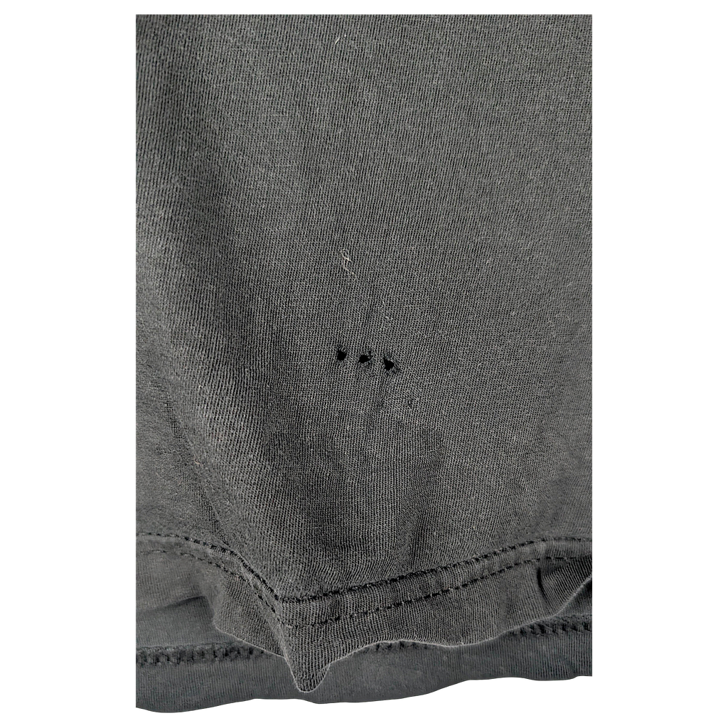 AC/DC For Those About to Rock Distressed Charcoal T-Shirt – condition detail