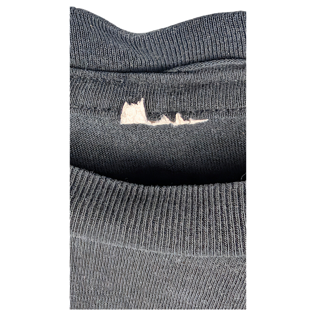 AC/DC For Those About to Rock Distressed Charcoal T-Shirt – brand, size or care label detail