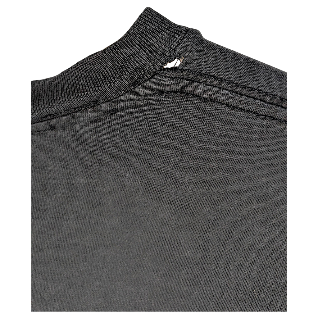 AC/DC For Those About to Rock Distressed Charcoal T-Shirt – condition detail