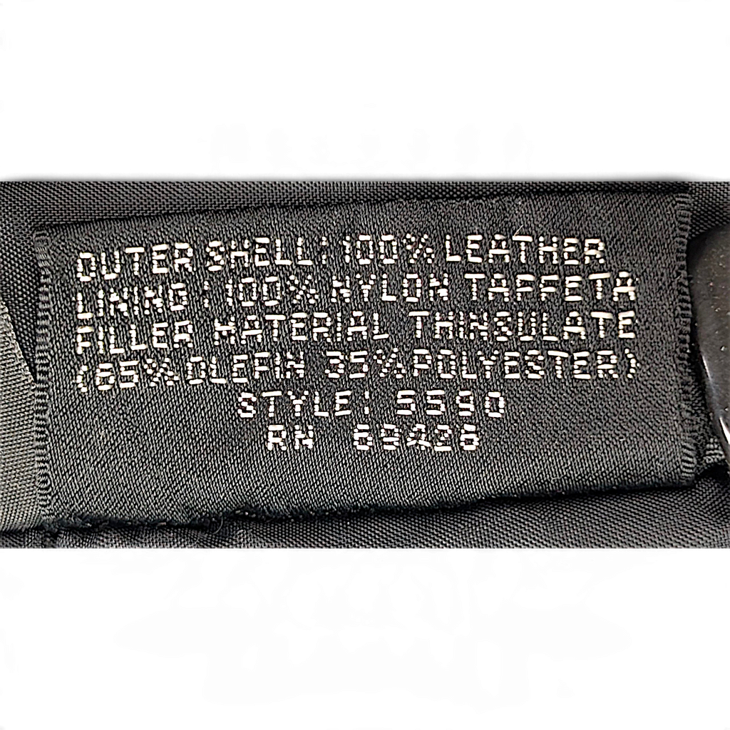 Pelle Studio Black Genuine Leather Thinsulate 3/4-Sleeve Coat – L – detail view 7.