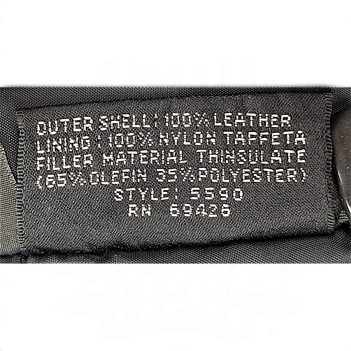Pelle Studio Black Genuine Leather Thinsulate 3/4-Sleeve Coat – L – detail view 7.