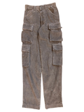 JAKE & IPI brown corduroy cargo pants with multiple pockets and a relaxed fit.