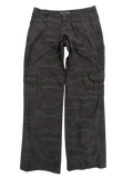 JAKE & IPI Jay Jays camo cargo pants in dark grey and black. Cotton blend with multiple pockets and button fly.