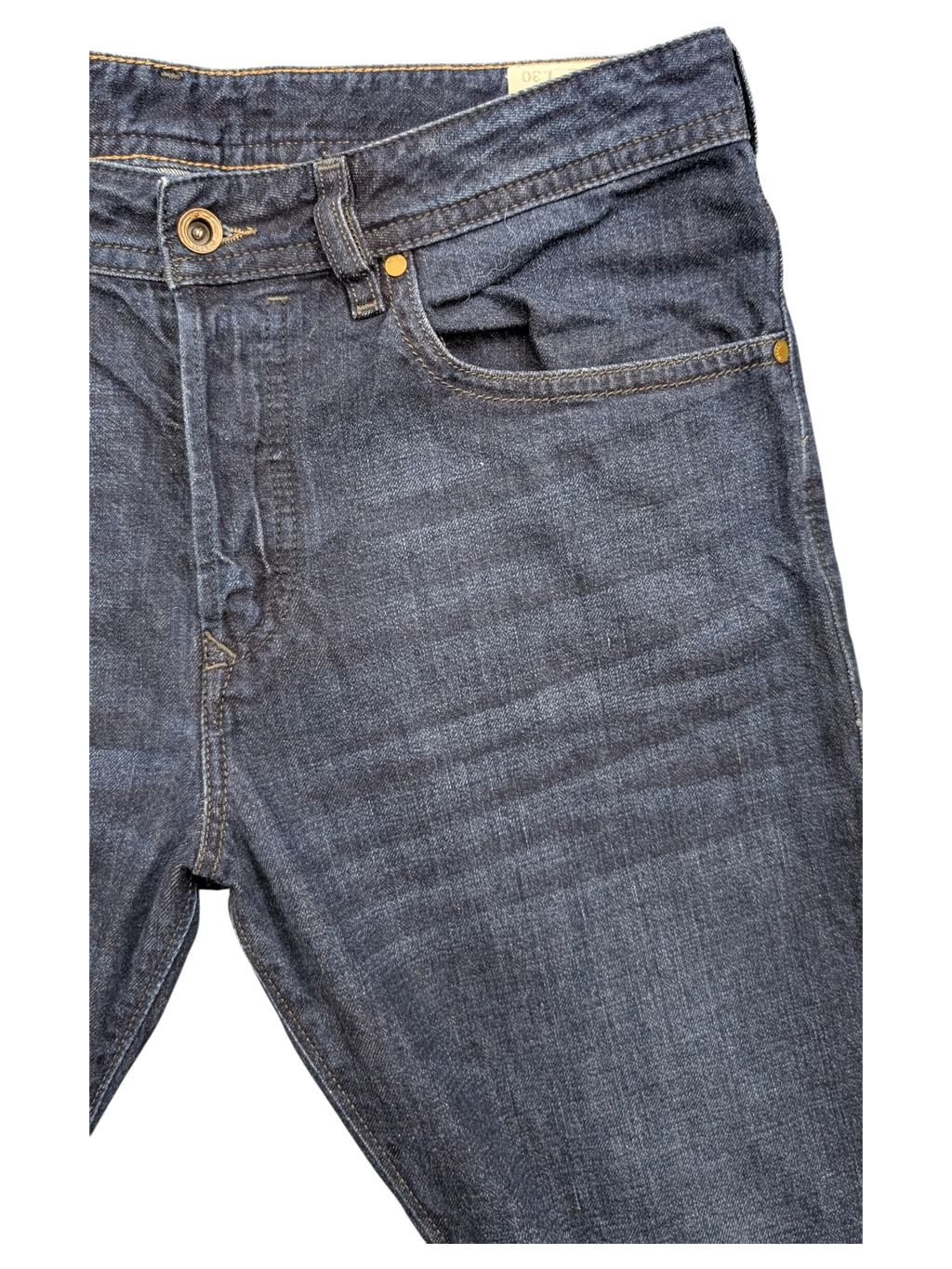 JAKE & IPI dark wash denim jeans, Buster style, W32 L30, with button fly and classic five-pocket design.