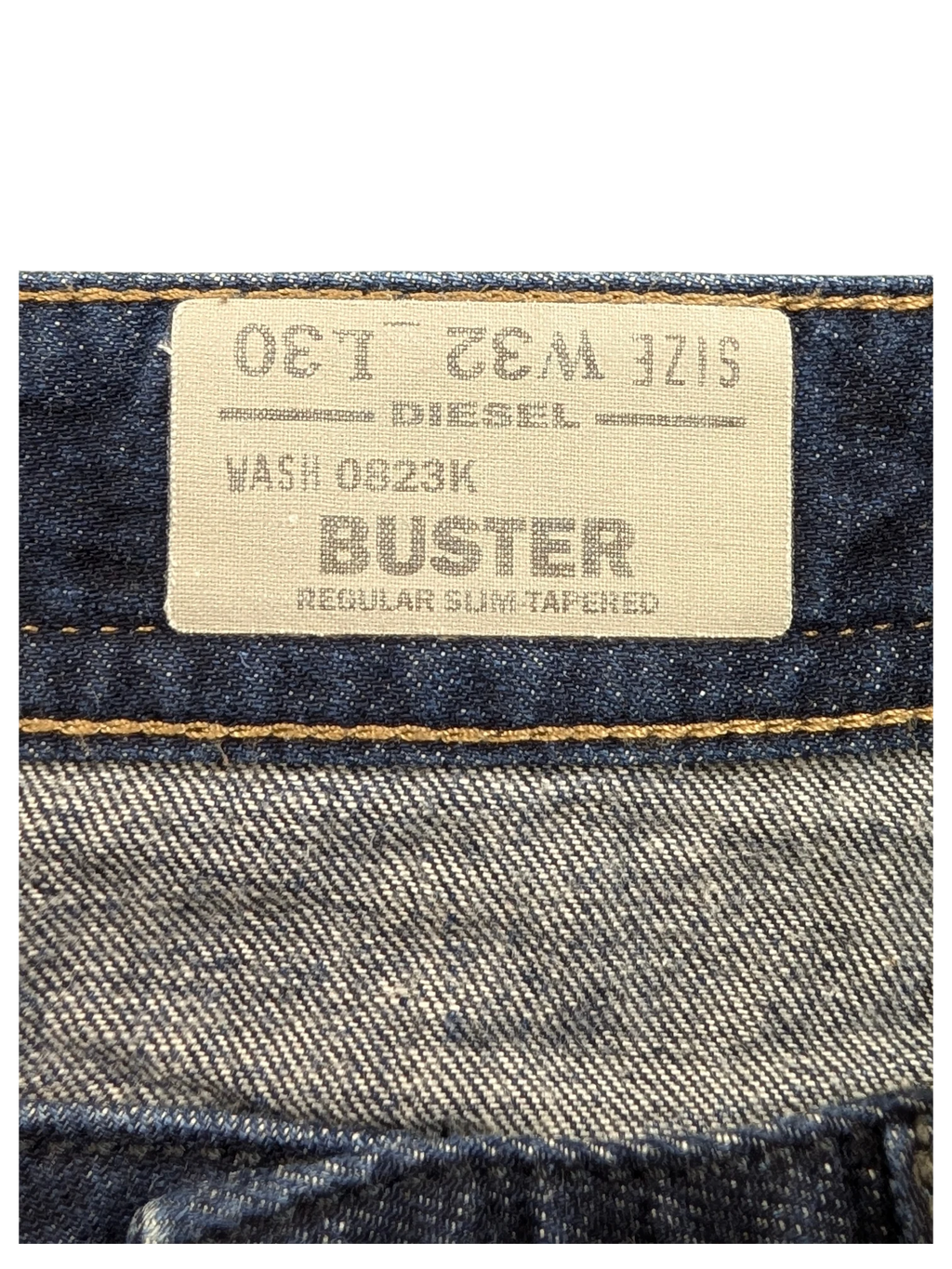 JAKE & IPI Diesel Buster jeans, size W32 L30, regular slim tapered fit, dark blue denim