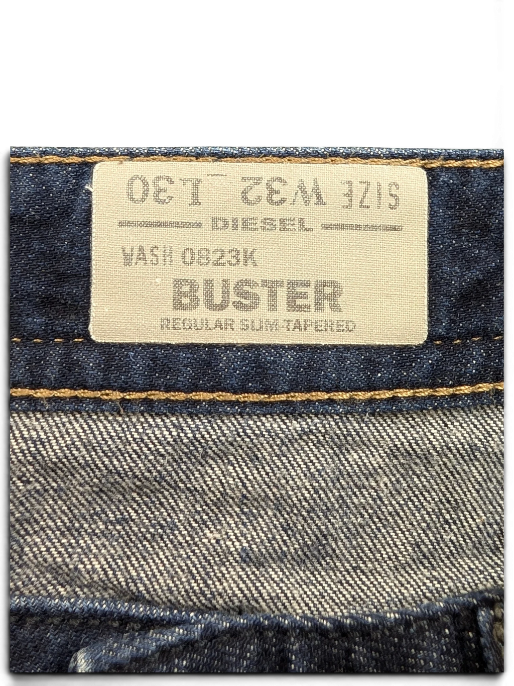 JAKE & IPI Diesel Buster jeans, size W32 L30, regular slim tapered fit, dark blue denim