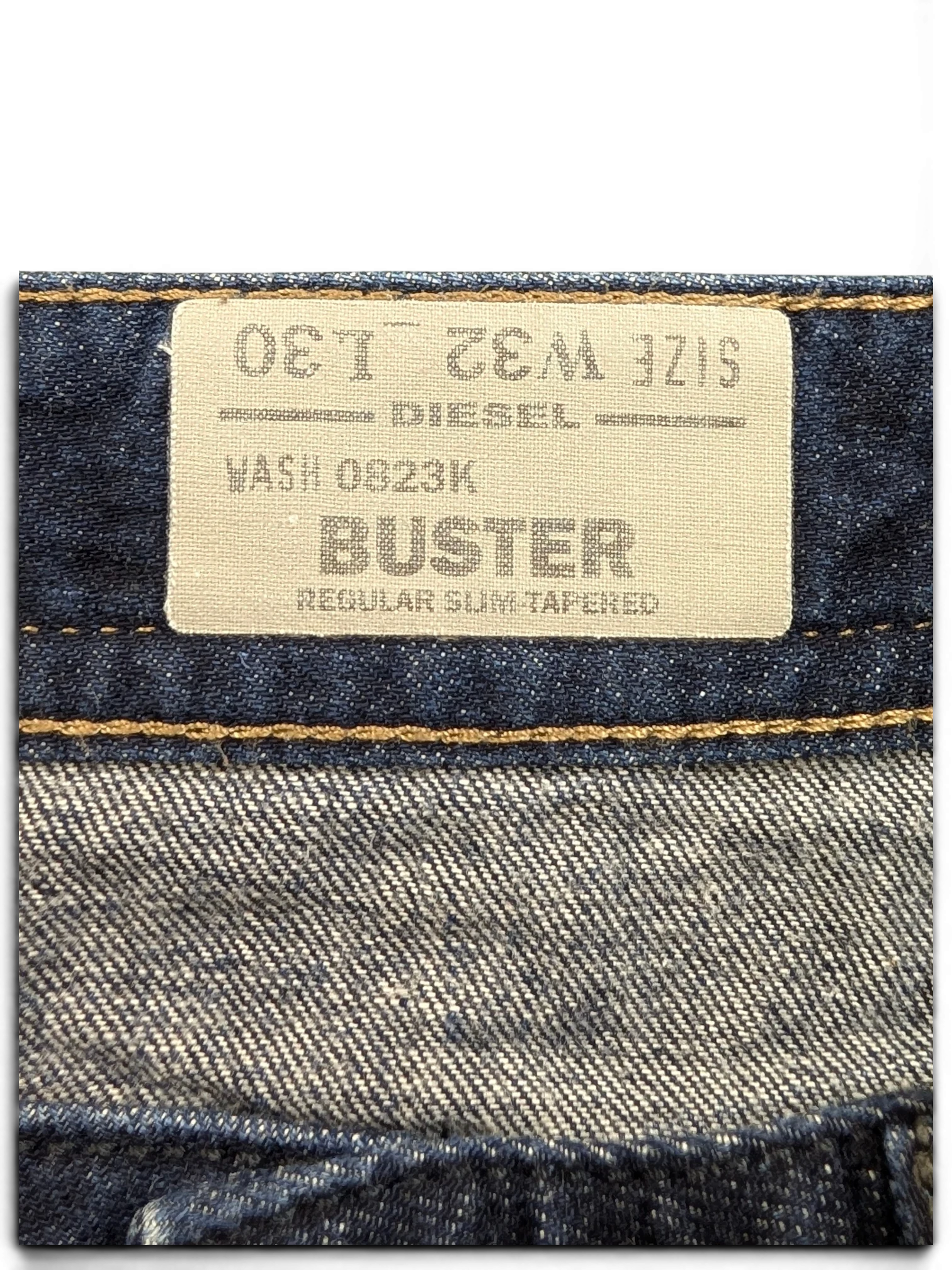 JAKE & IPI Diesel Buster jeans, size W32 L30, regular slim tapered fit, dark blue denim