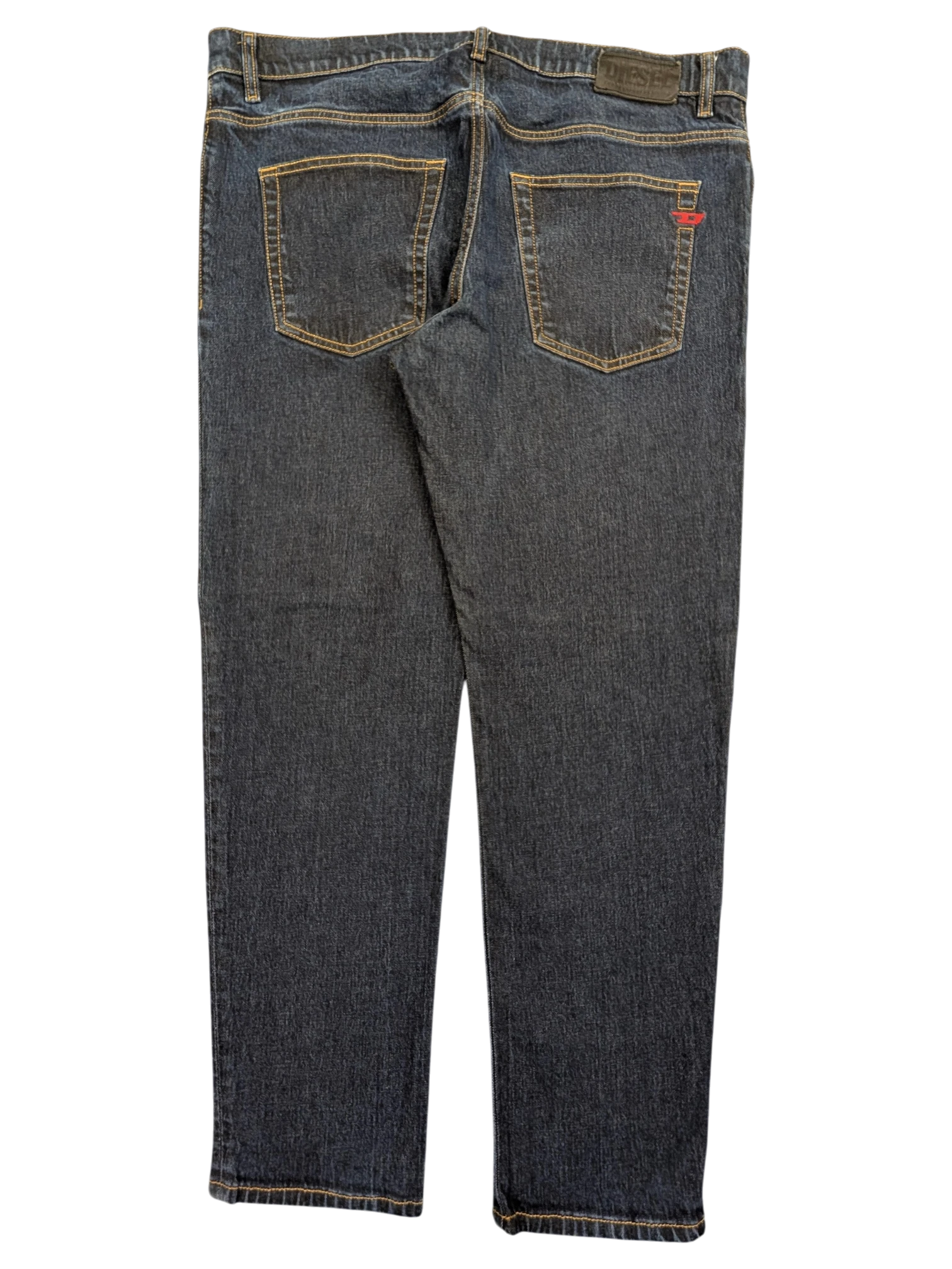 JAKE & IPI Diesel D-Fining dark wash denim jeans with red logo detail on back pocket. W38 L32.