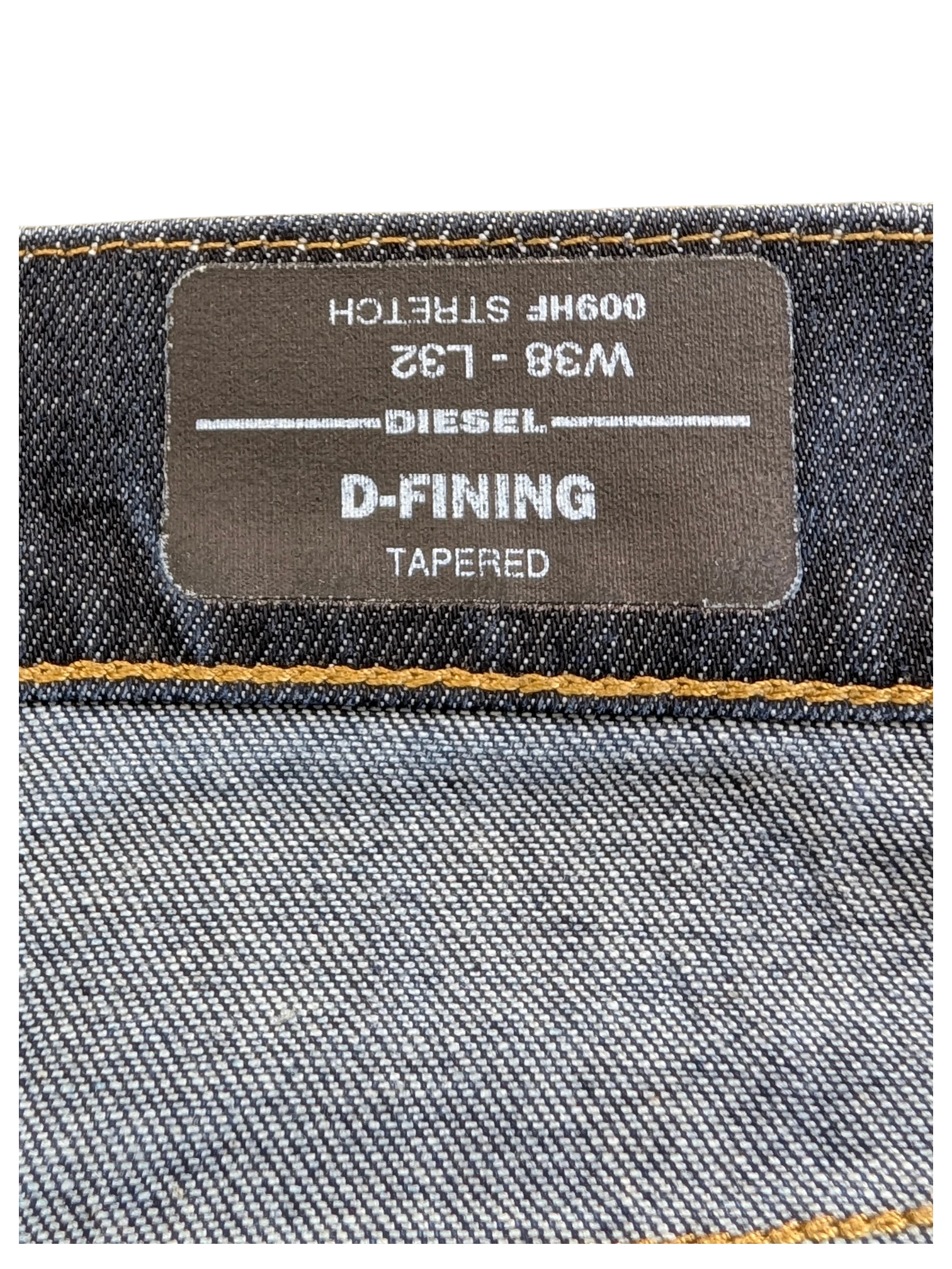 JAKE & IPI Diesel D-Fining tapered jeans in dark wash denim with stretch. Size W38 L32.