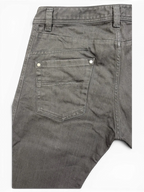 JAKE & IPI Diesel Darron grey denim jeans with two back pockets and silver stud details.