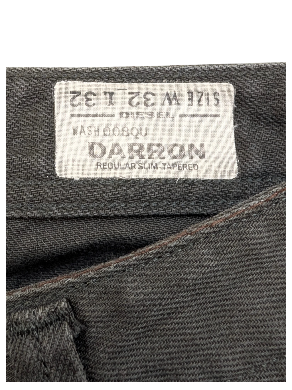 JAKE & IPI Diesel Darron regular slim-tapered jeans in dark wash, size W32 L32.