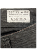 JAKE & IPI Diesel Darron regular slim-tapered jeans in dark wash, size W32 L32.