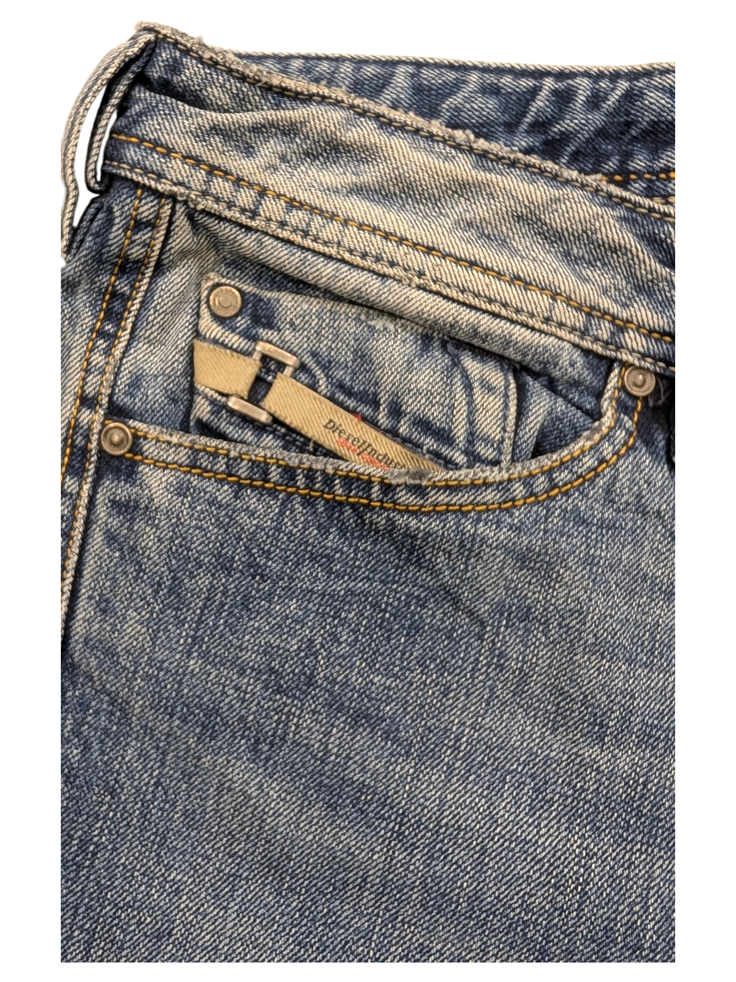 JAKE & IPI Diesel Dughan blue denim jeans with a small pocket tag.