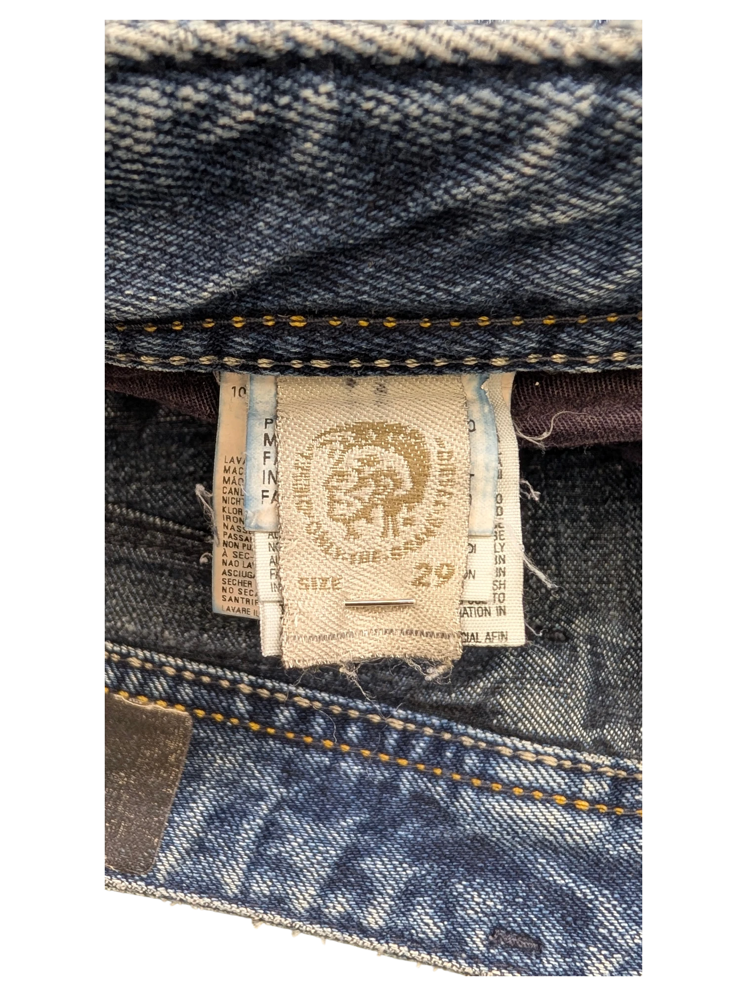 JAKE & IPI Diesel Dughan jeans in blue denim, size 29 waist, 32 length.