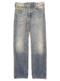 JAKE & IPI Diesel Dughan W29 L32 light wash denim jeans with button fly and distressed details.