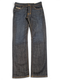 JAKE & IPI Diesel Larkee W31 L32 dark wash denim jeans with orange stitching and a relaxed fit.
