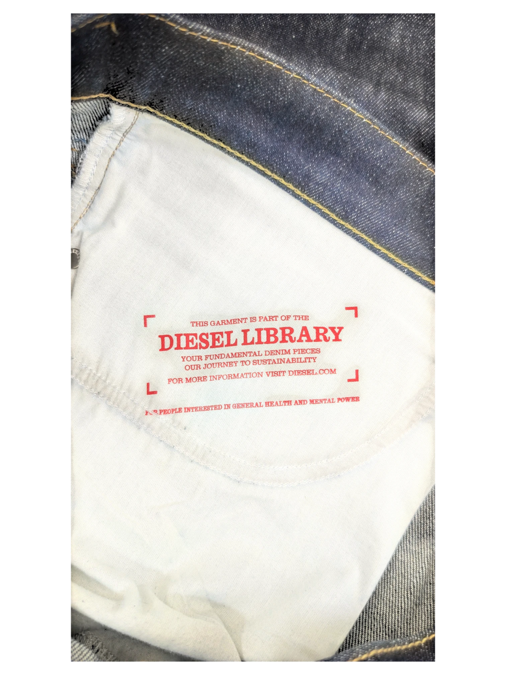 JAKE & IPI Diesel Library 2005 5 pocket jeans in dark wash denim. W34 L32.