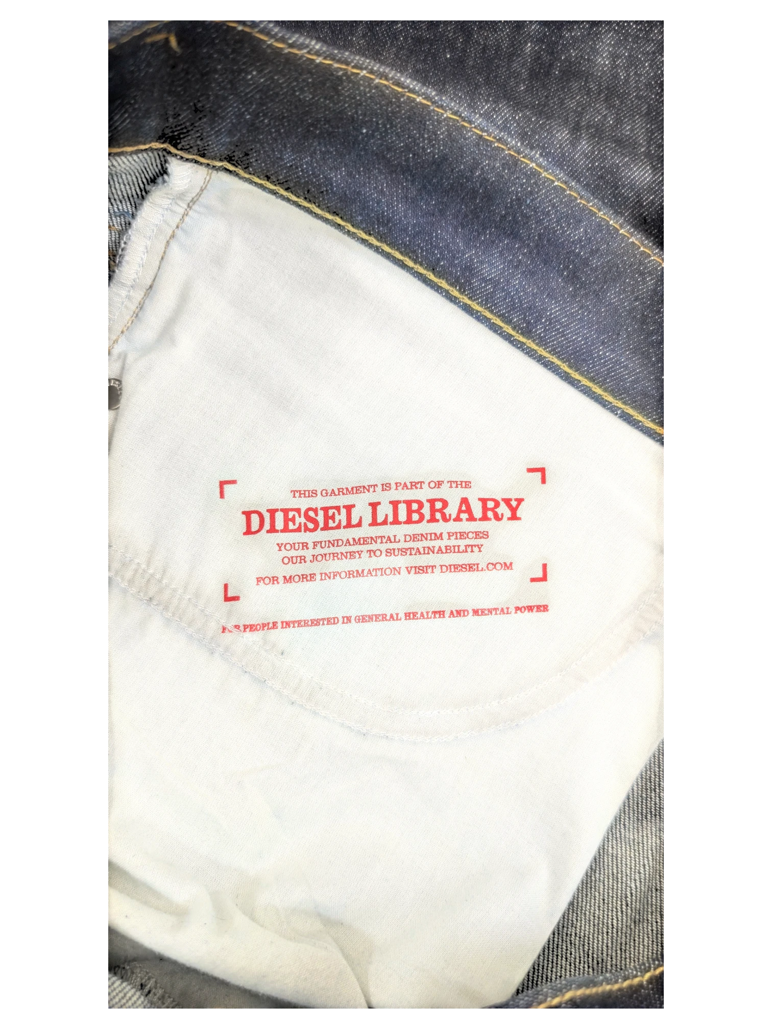 JAKE & IPI Diesel Library 2005 5 pocket jeans in dark wash denim. W34 L32.