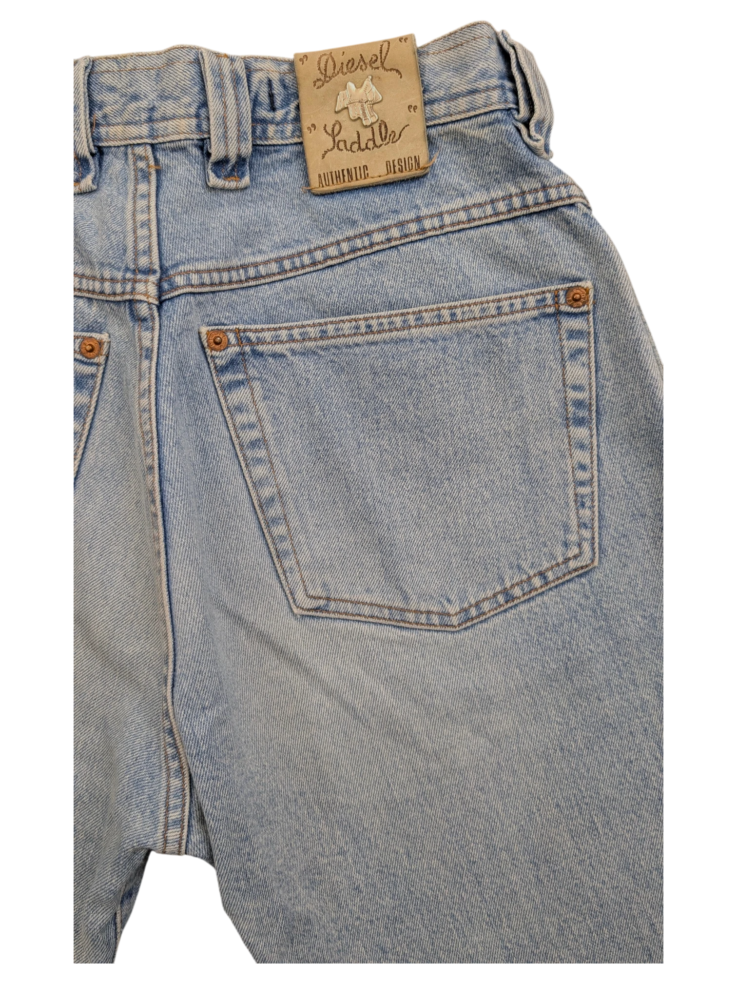 JAKE & IPI Diesel Modern Basic light wash denim jeans W28 L31 with leather patch