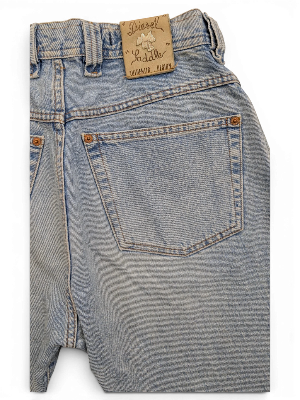 JAKE & IPI Diesel Modern Basic light wash denim jeans W28 L31 with leather patch