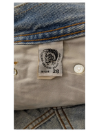 JAKE & IPI Diesel Modern Basic jeans, size 28, light wash denim with contrast stitching and branded button detail.