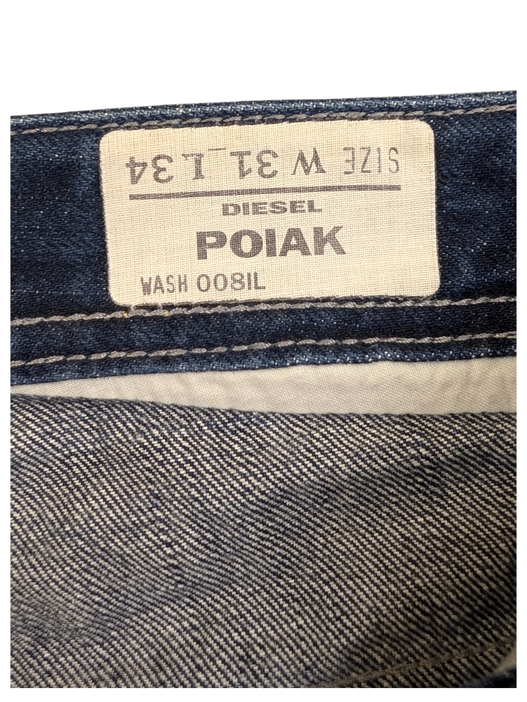 JAKE & IPI Diesel Poiak jeans, size W31 L34, in blue denim with wash 008IL.