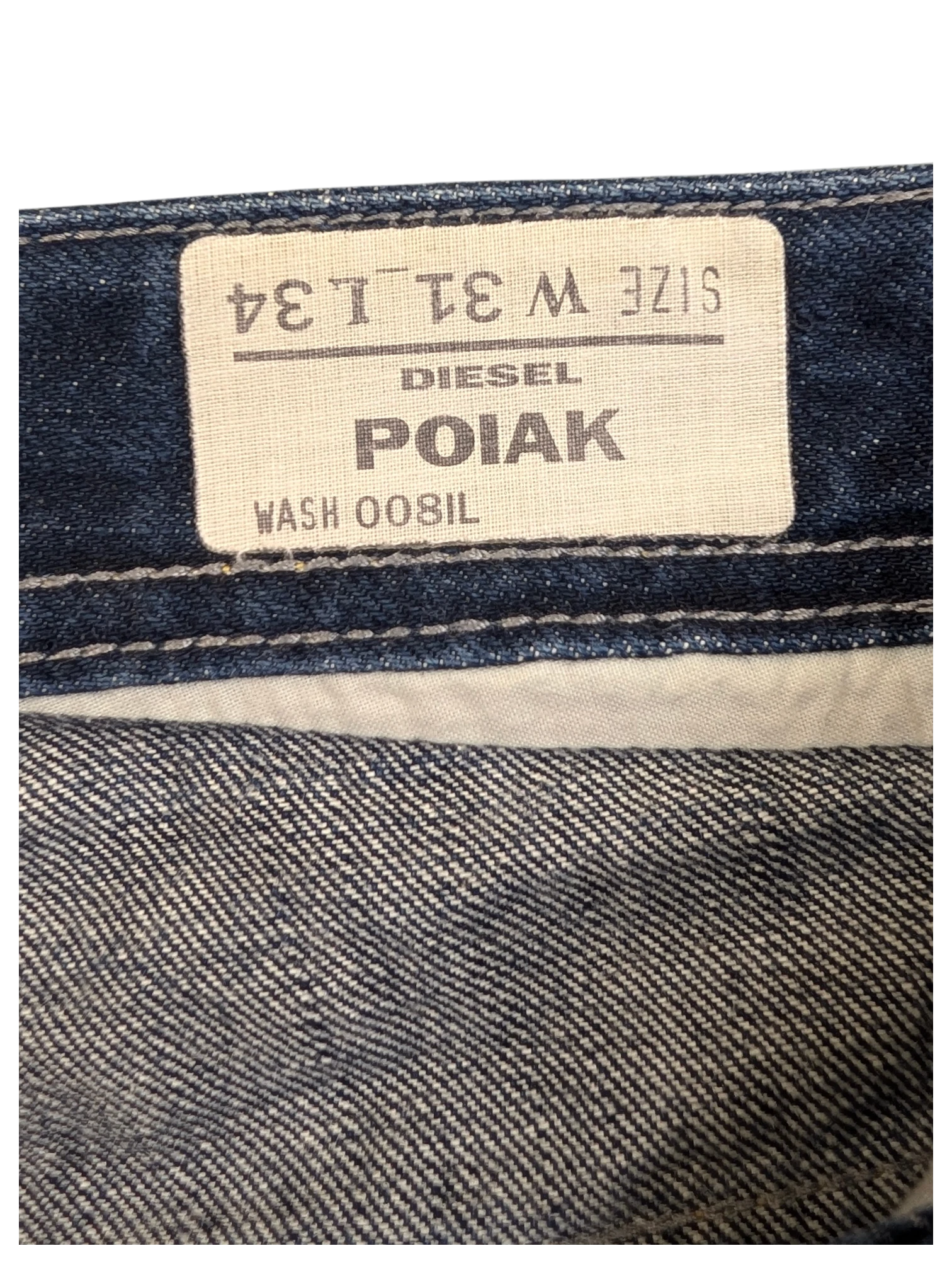 JAKE & IPI Diesel Poiak jeans, size W31 L34, in blue denim with wash 008IL.