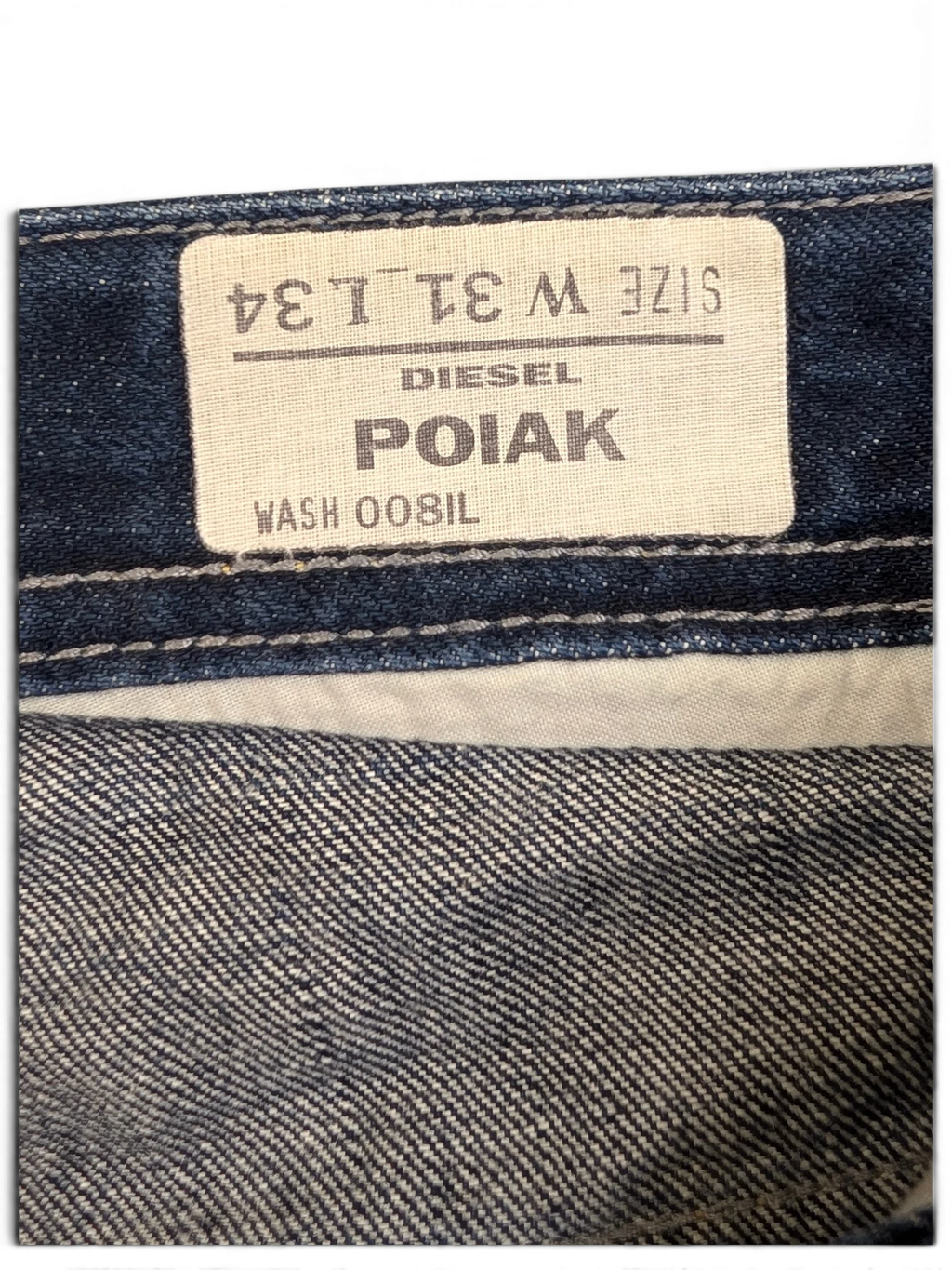 JAKE & IPI Diesel Poiak jeans, size W31 L34, in blue denim with wash 008IL.