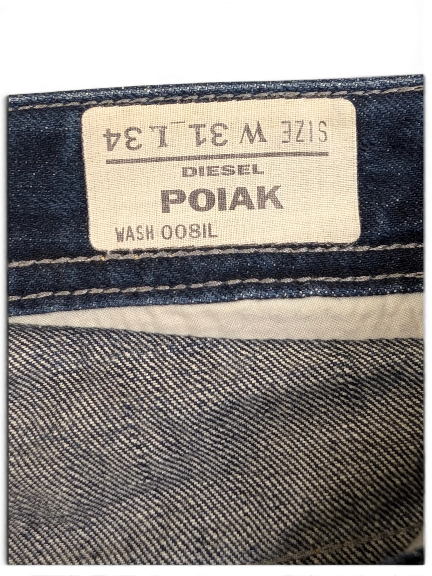 JAKE & IPI Diesel Poiak jeans, size W31 L34, in blue denim with wash 008IL.