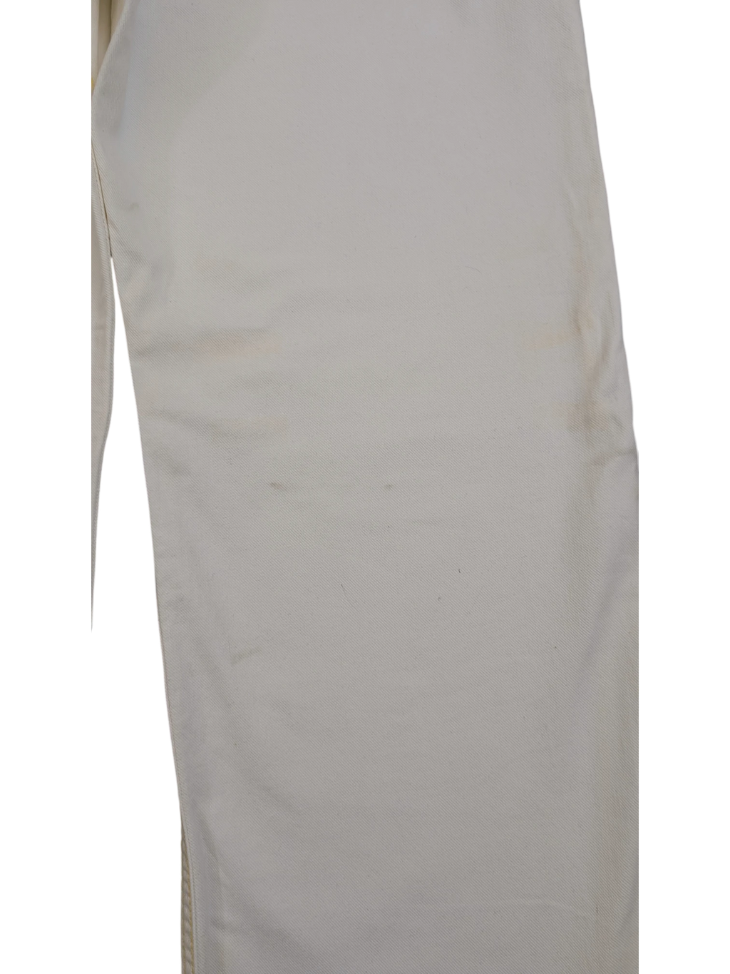 JAKE & IPI Diesel Rabox white denim jeans W34 L32 with minor faint stains.