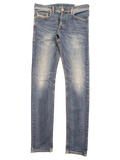 JAKE & IPI Diesel Tepphar blue denim jeans W32 L34 with button fly and distressed detailing.