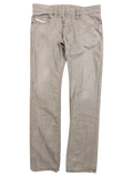JAKE & IPI Diesel Thavar men's slim fit jeans in a light brown wash with a button fly and five-pocket styling.
