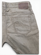 JAKE & IPI Diesel Thavar W34 L32 olive green cotton denim jeans with leather logo patch.