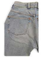 JAKE & IPI light wash denim jeans, W28 L31, classic five-pocket style with copper rivets.