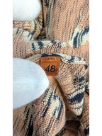 JAKE & IPI Missoni abstract jacquard knit sweater in rust, beige, cream, and charcoal. Size IT 48.