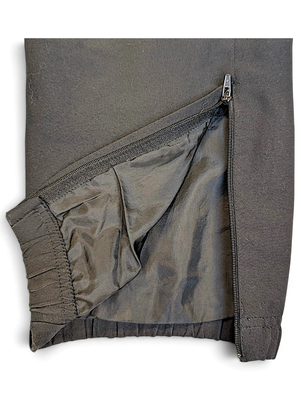 JAKE & IPI adidas black track pants featuring a zippered leg opening and elasticated cuff detail