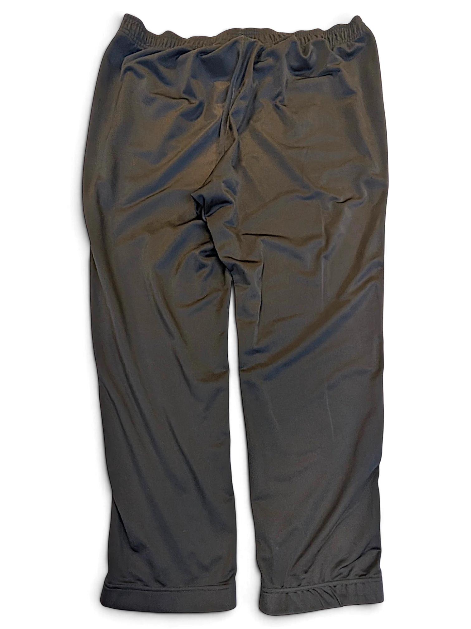 JAKE & IPI adidas black track pants with an elasticated waistband and relaxed fit, shown from the back.