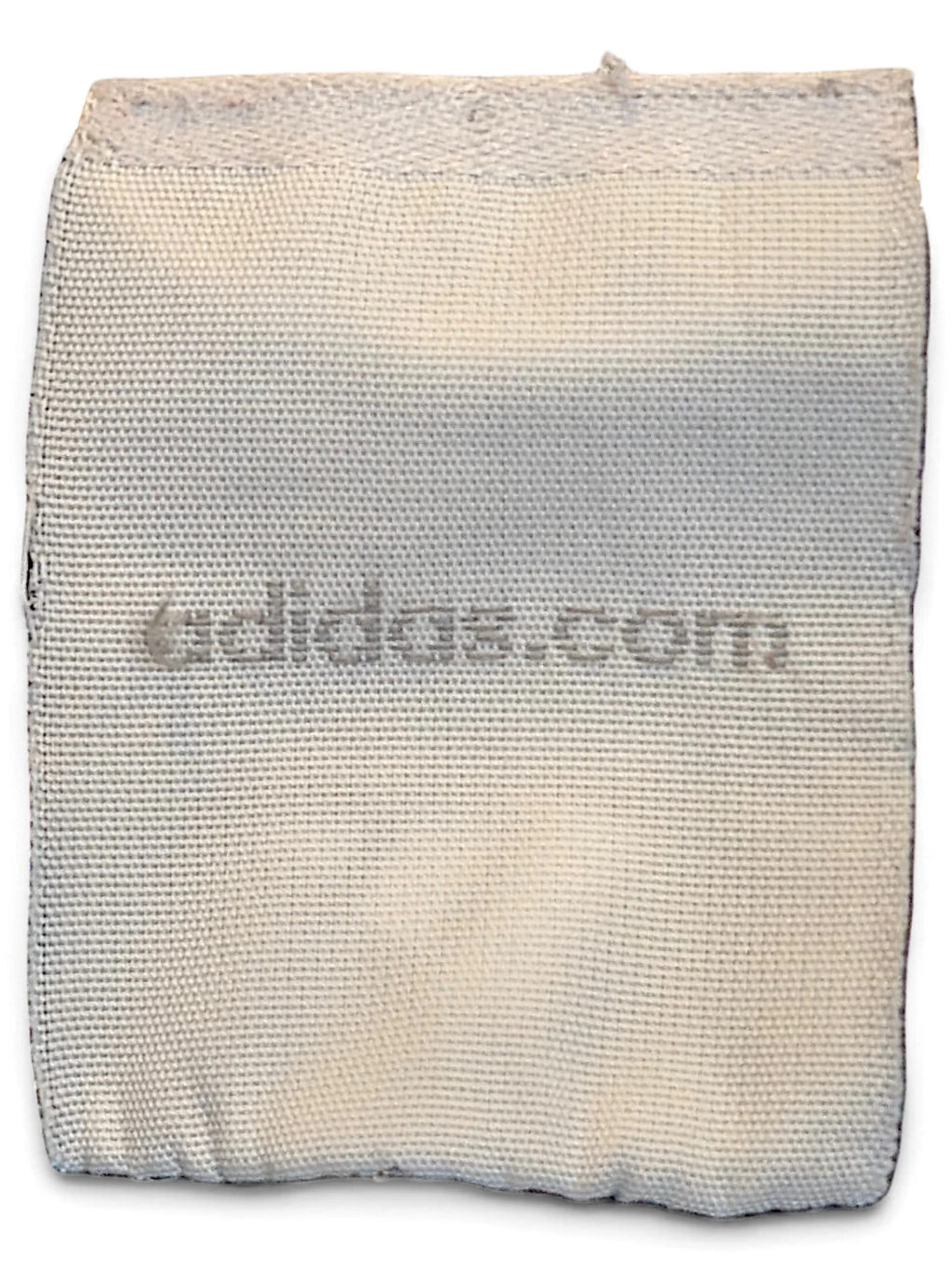 JAKE & IPI white adidas.com brand clothing label tag on dark grey track pants
