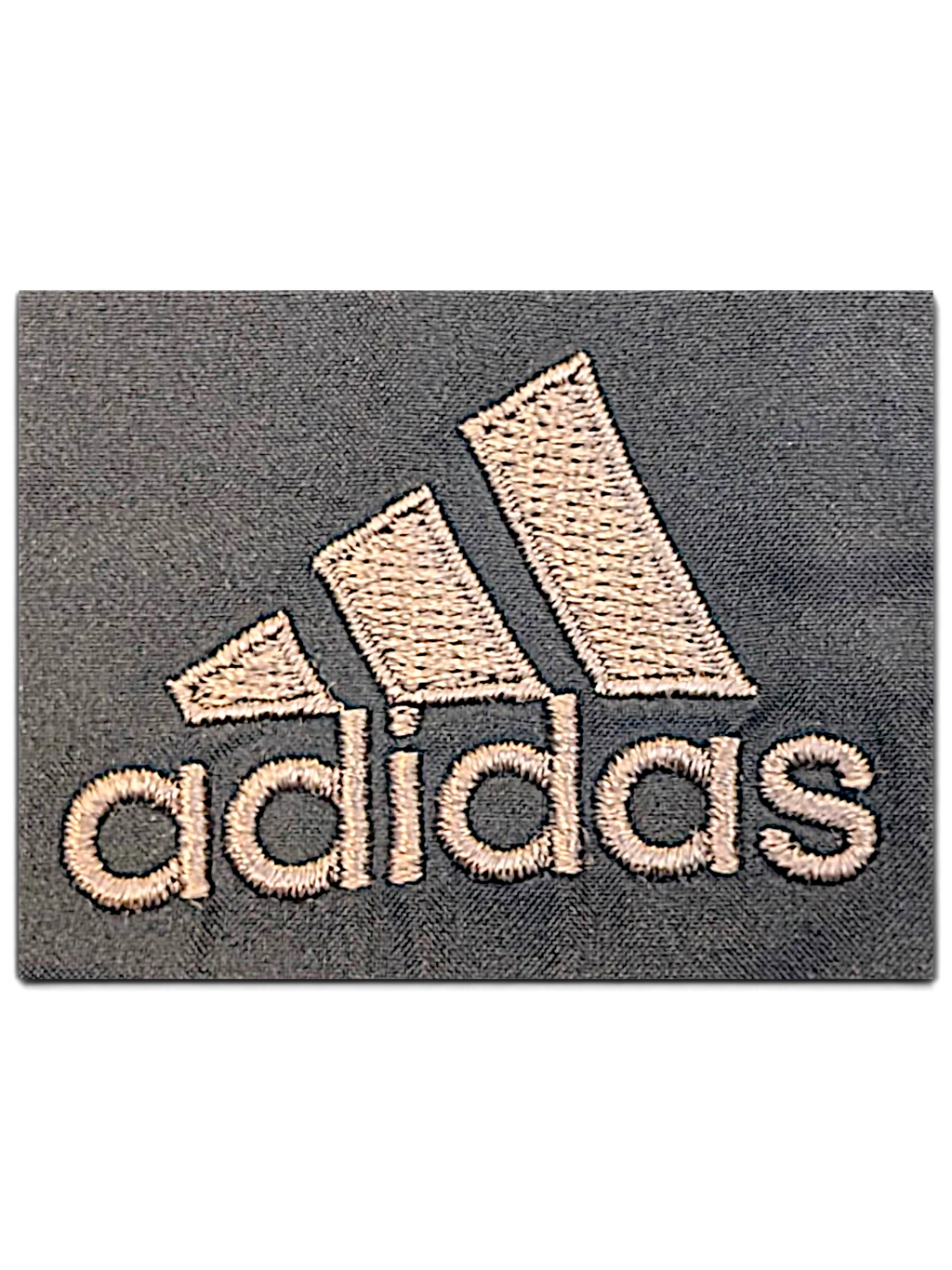 JAKE & IPI pre-owned adidas track pants featuring detailed embroidered logo in navy and grey fabric