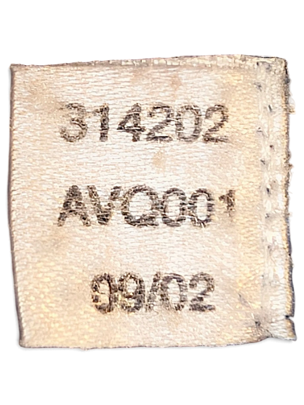 JAKE & IPI adidas track pants inner garment care label with product codes and manufacturing date