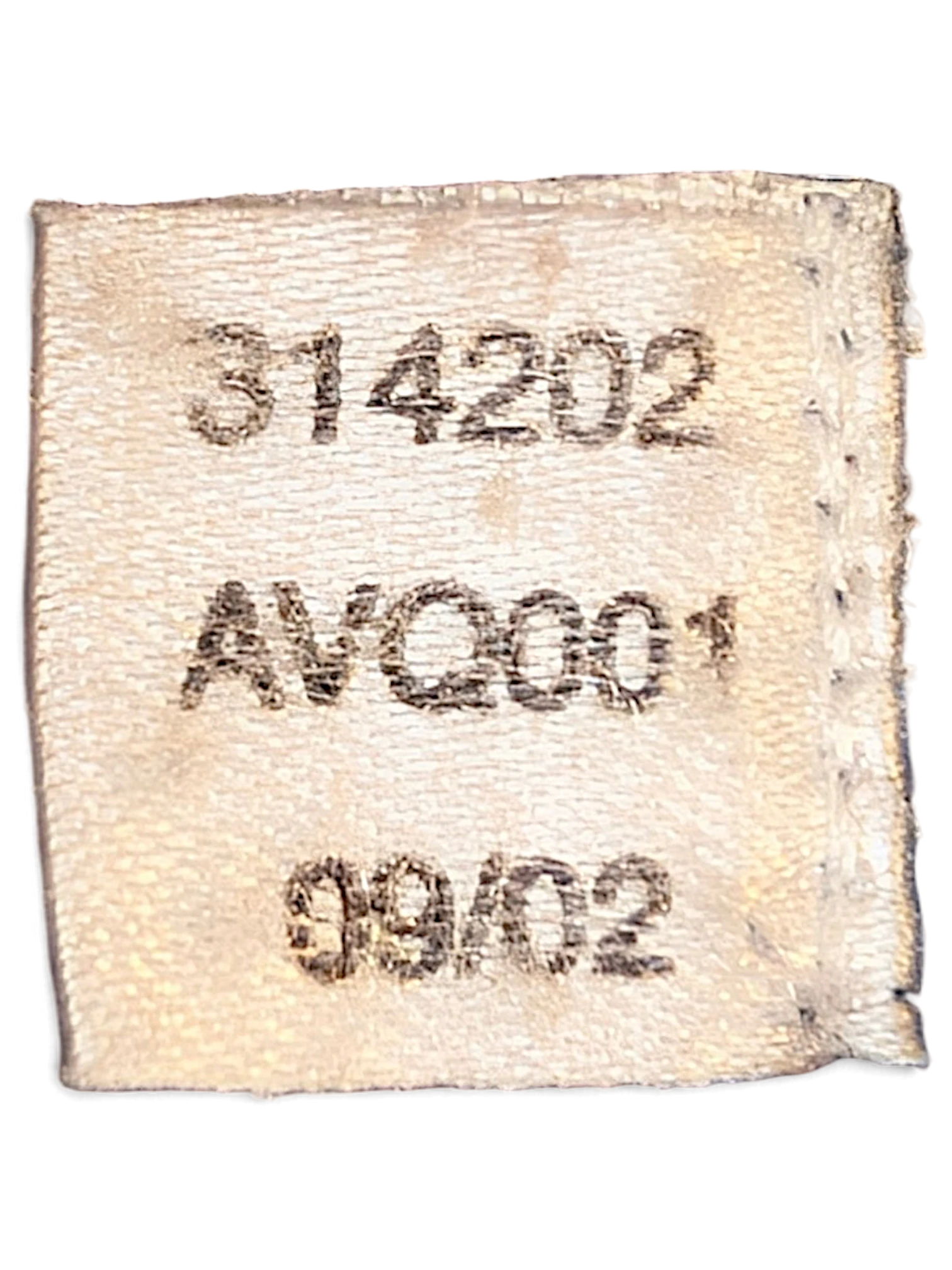 JAKE & IPI adidas track pants inner garment care label with product codes and manufacturing date