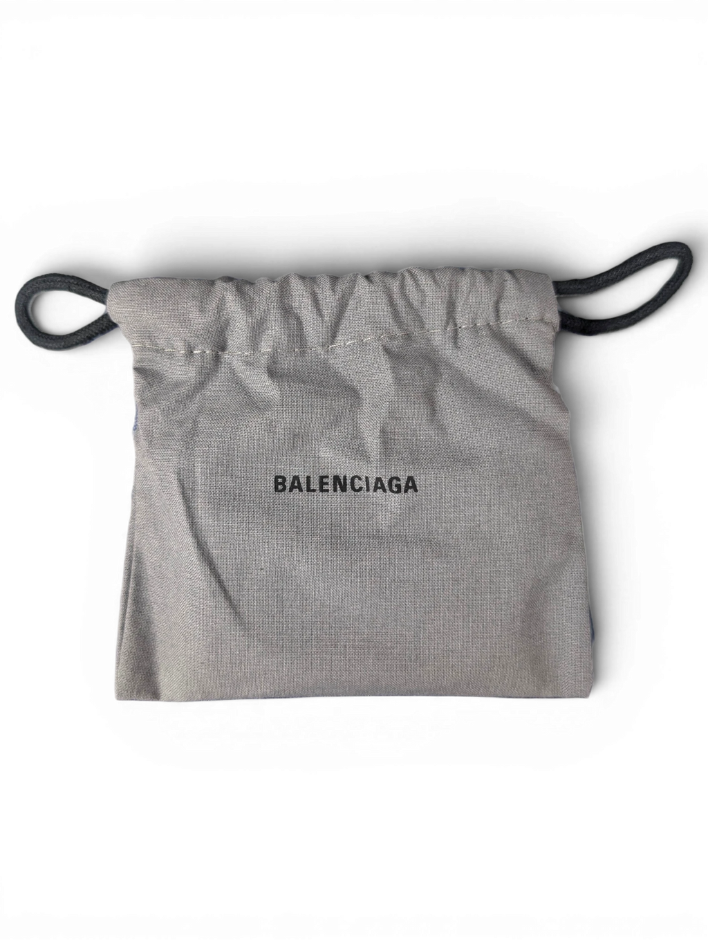 JAKE & IPI Balenciaga blue monogram baseball cap with a grey branded dust bag