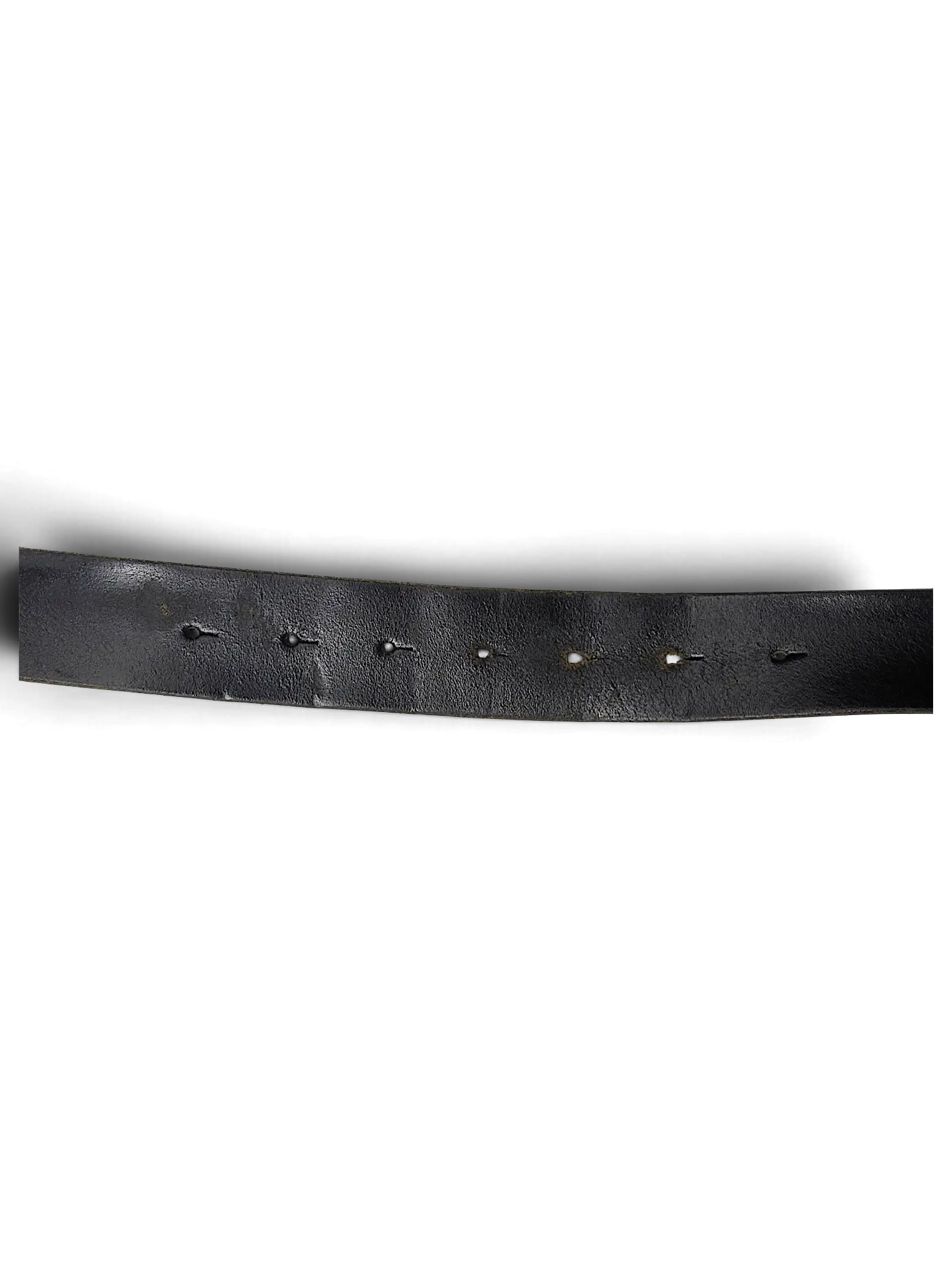 JAKE & IPI Jeans Fritz black leather belt featuring a smooth finish and evenly spaced adjustment holes