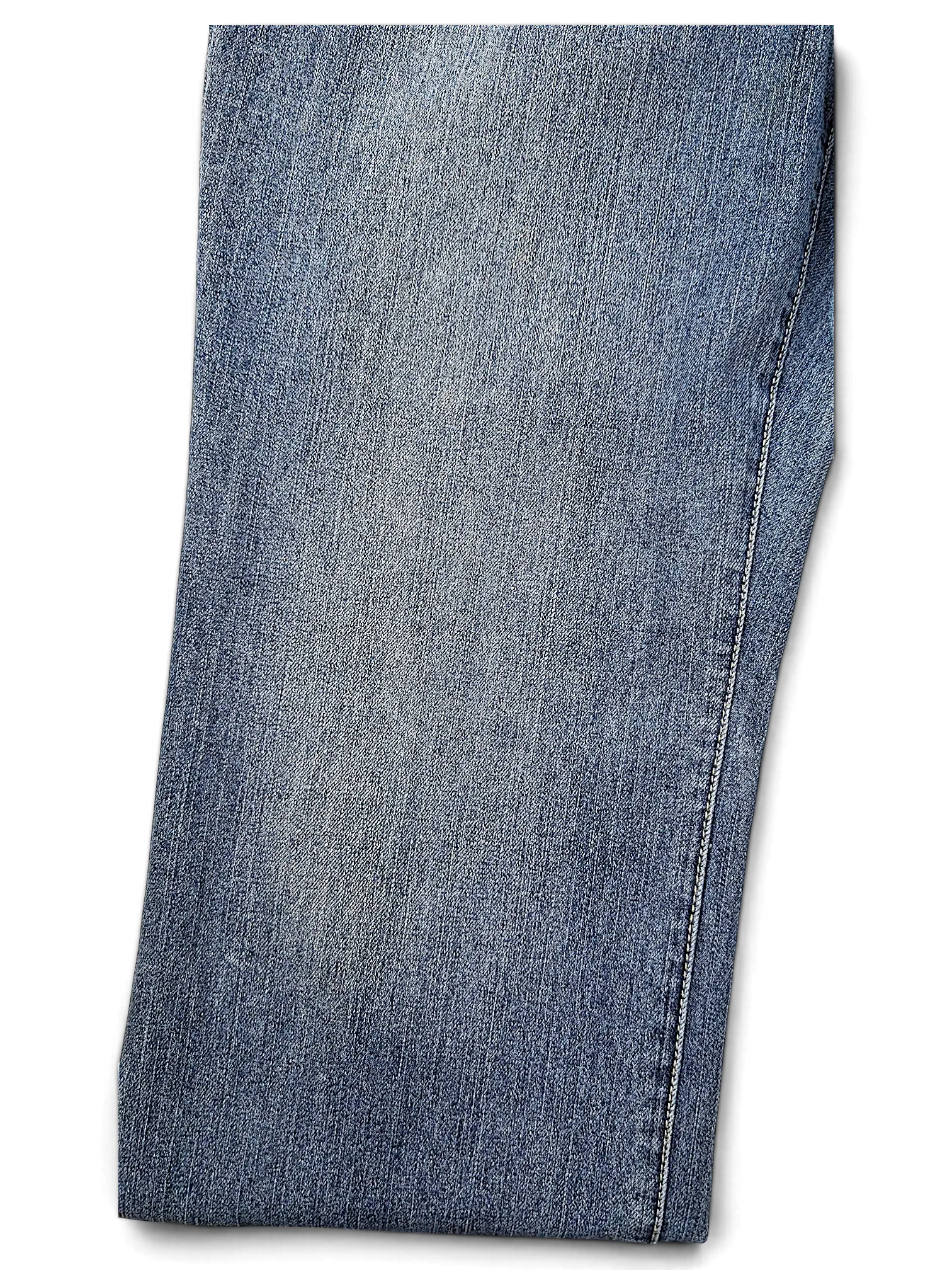 JAKE & IPI Additions by Chico's blue denim shorts fabric detail with light wash and contrast stitching