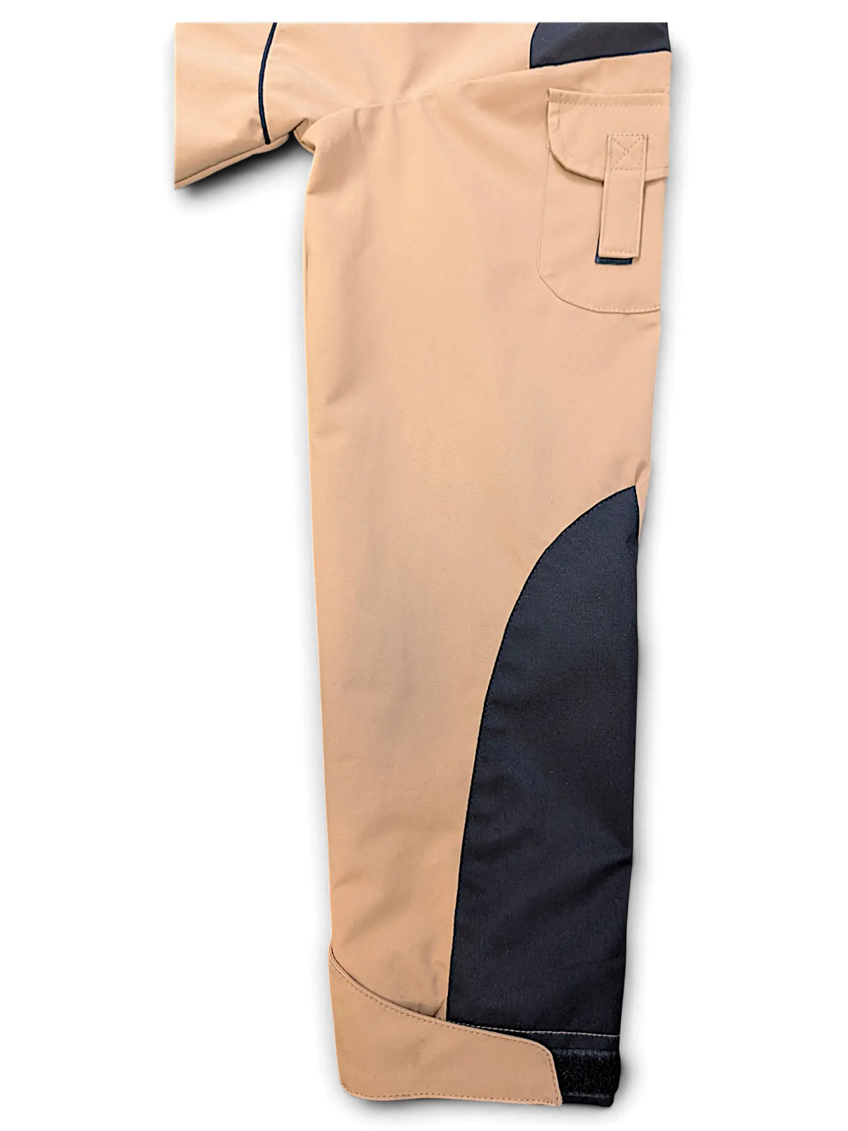 JAKE & IPI IBE Elenyor brown and black technical trousers with reinforced knee panels and utility pocket